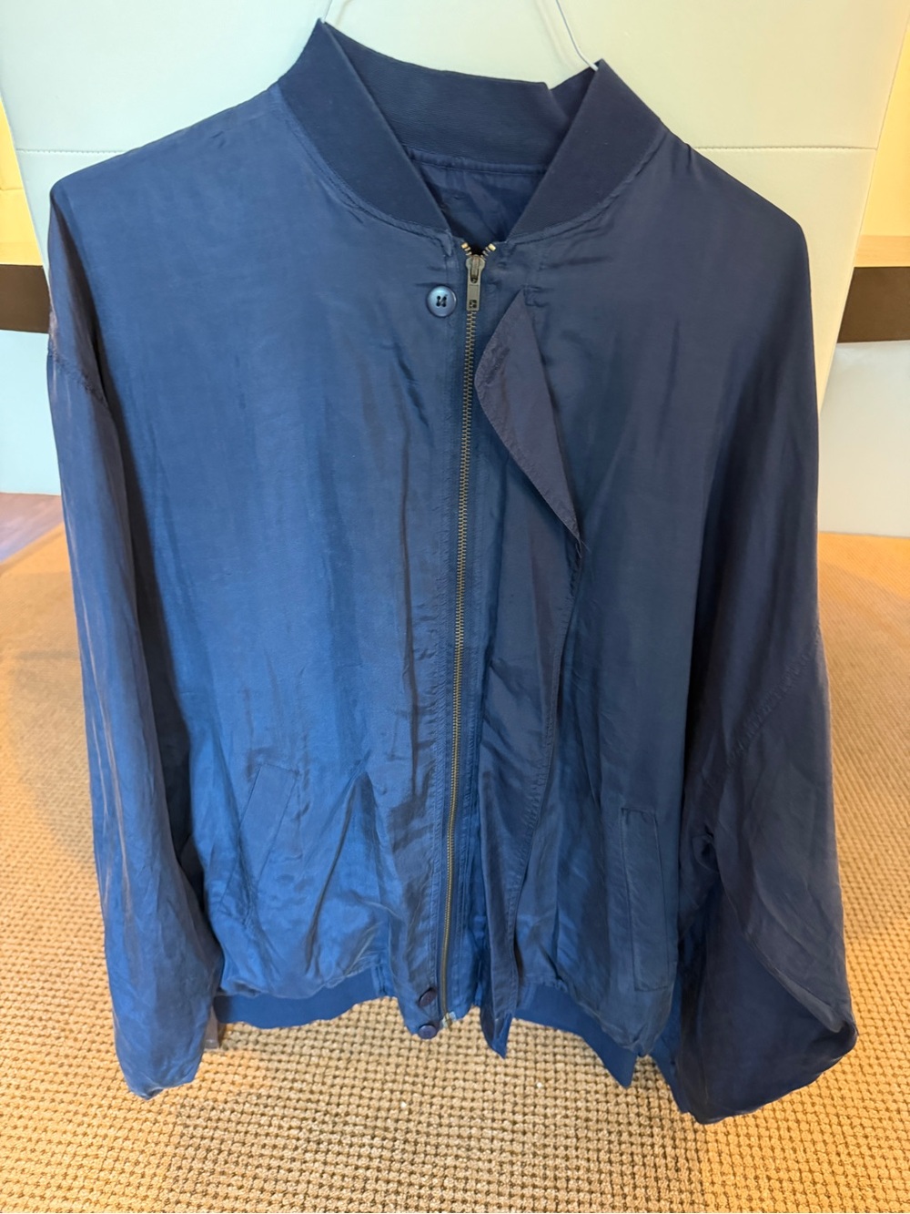 Men's Navy Bomber Jacket - Brand Unspecified